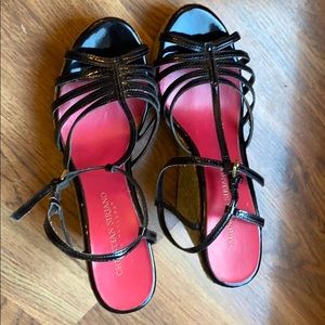 Christian Siriano Black Wedge. Size 6.5.